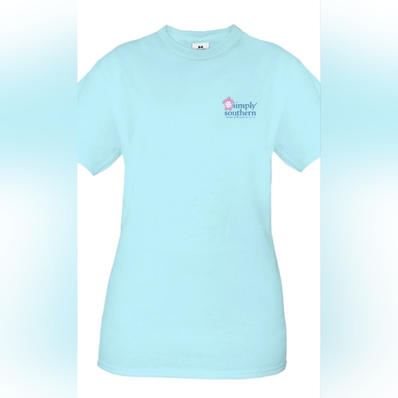 Simply Southern Save The Turtles Tie-Dye Logo Ice T Shirt Classic Boho Size L - Picture 2 of 10